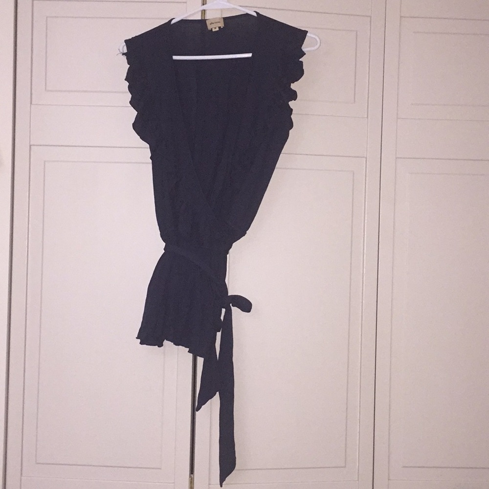 Ella Moss Sleeveless Wrap Shirt